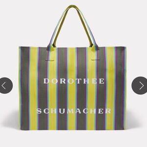 NWT Dorothee Schumacher Striped Tote Bag